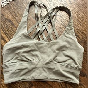 Lululemon Free to be Moved Bra size 6 Grey Sage